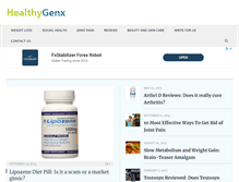 Tablet Screenshot of healthygenx.com